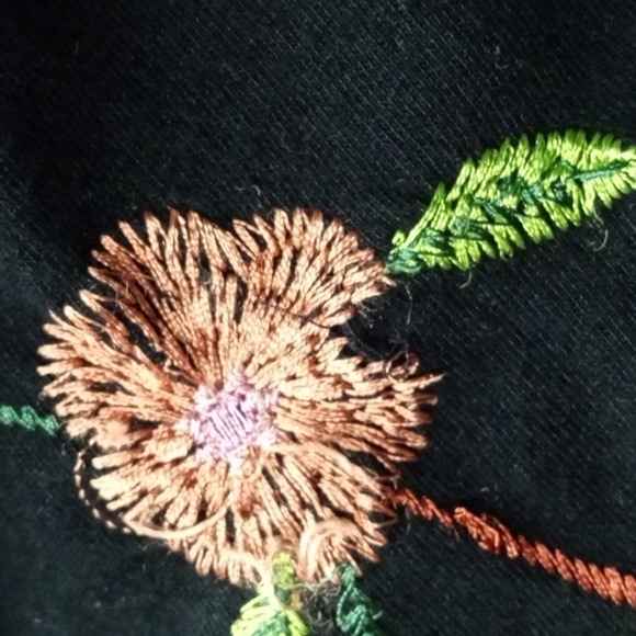 ASOS Women’s Dress, US 8, Black Embroidery Floral Print,  smock style, short sle - Picture 6 of 14